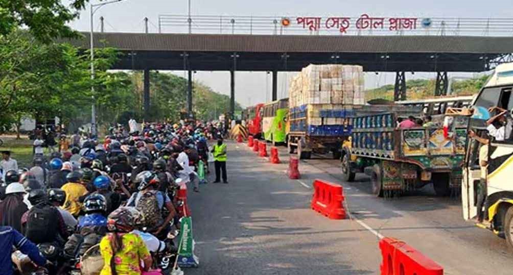 পদ্মা সেতুতে ২৪ ঘণ্টায় টোল আদায় ৩ কোটি ২৩ লাখ টাকা
