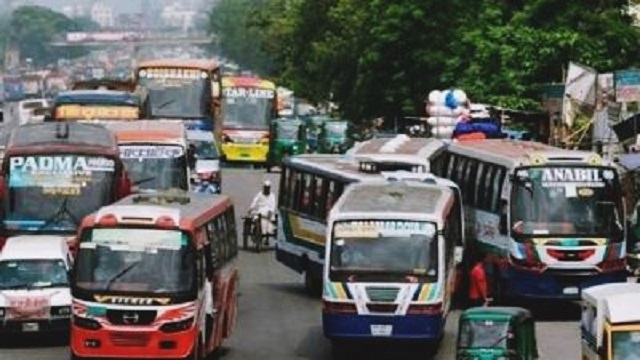 নামমাত্র হরতালের প্রভাব নেই দূরপাল্লার বাসে