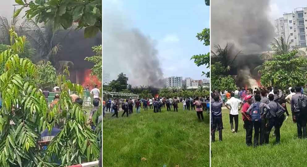 উত্তরায় বিমান বিধ্বস্তে হতাহত যত, জানাল ফায়ার সার্ভিস