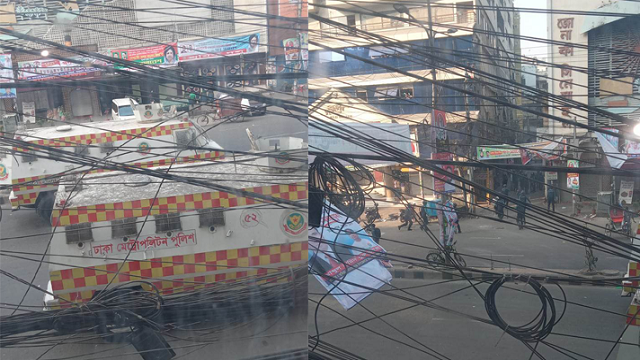 নয়াপল্টনে বিএনপির সঙ্গে পুলিশের ধাওয়া-পাল্টা ধাওয়া