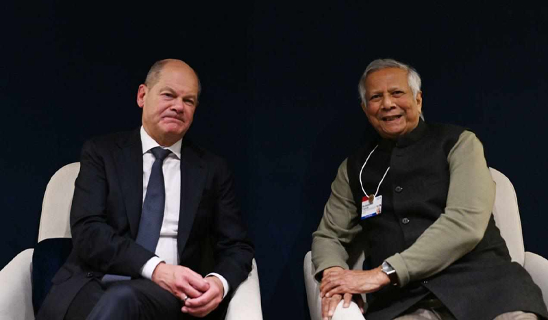 জার্মান চ্যান্সেলরের সঙ্গে প্রধান উপদেষ্টার বৈঠক