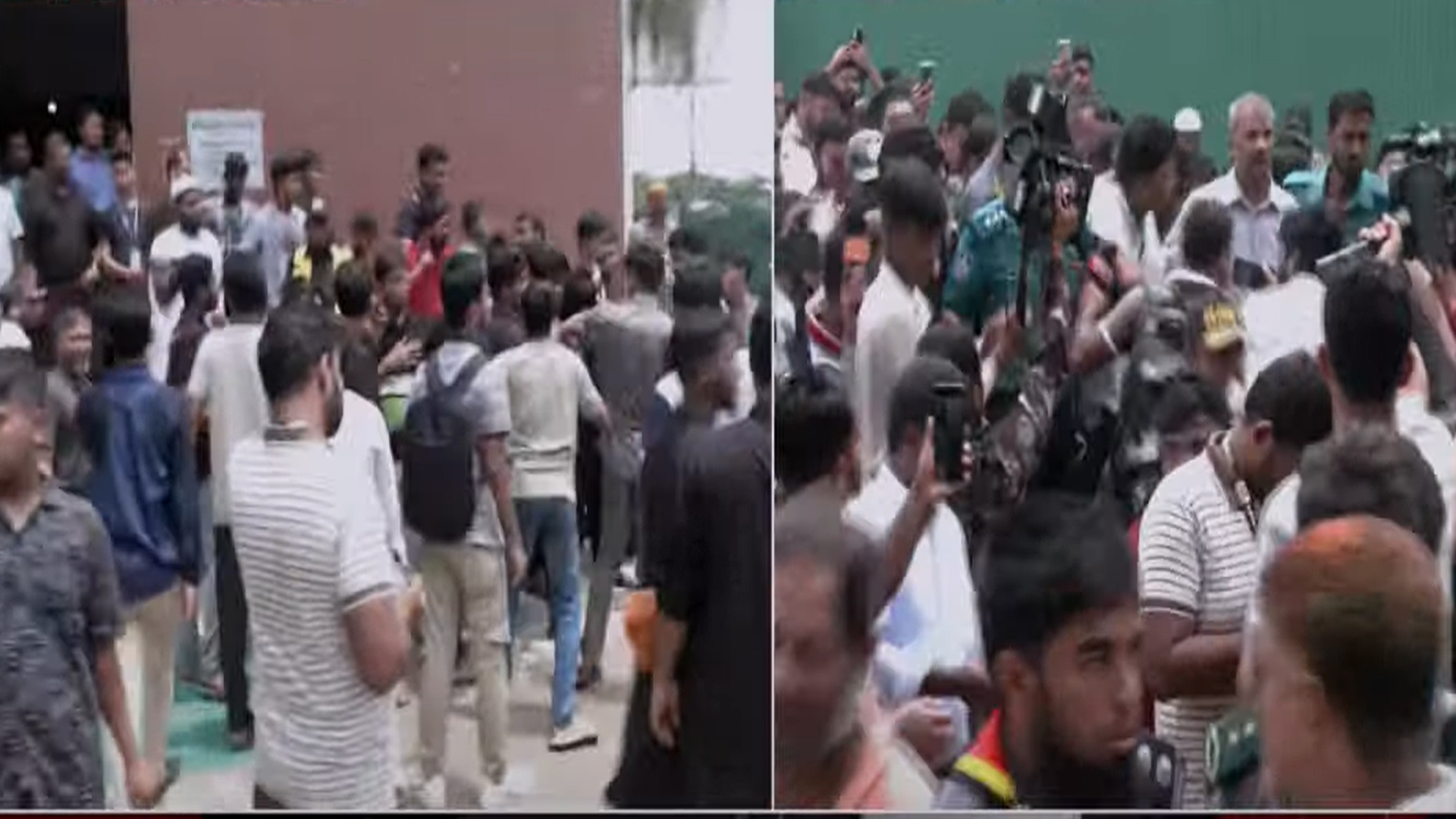 মাইলস্টোনে গিয়ে শিক্ষার্থীদের তোপের মুখে আইন ও শিক্ষা উপদেষ্টা