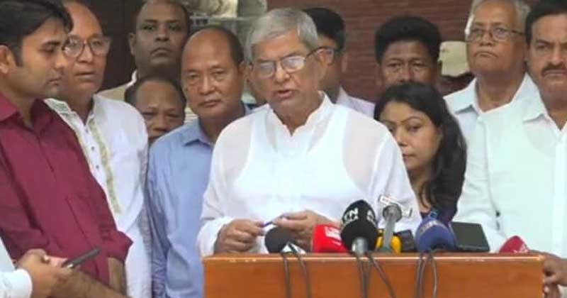 ফ্যাসিবাদবিরোধী শক্তিগুলোর মধ্যে ঐক্য অটুট: মির্জা ফখরুল