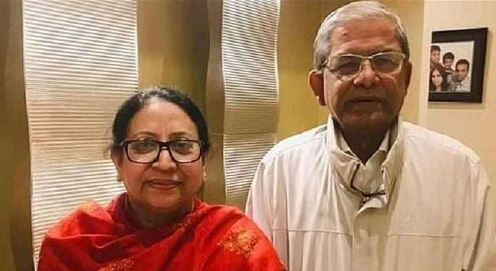 চিকিৎসার জন্য স্ত্রীকে নিয়ে সিঙ্গাপুর গেলেন মির্জা ফখরুল