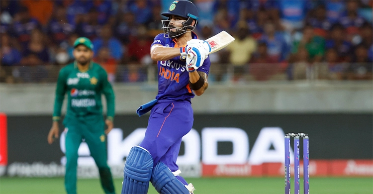 কোহলির ব্যাটে পাকিস্তানকে ১৮২ রানের লক্ষ্য ছুড়ে দিলো ভারত