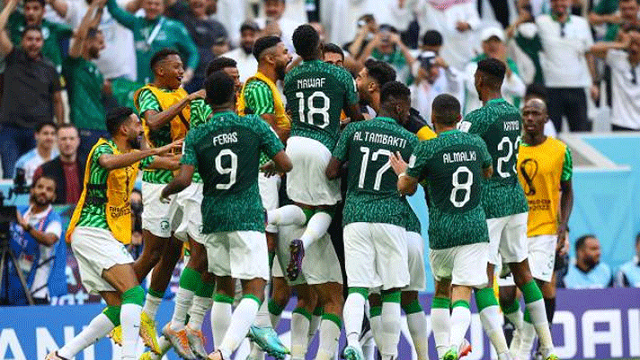 আর্জেন্টিনাকে হারিয়ে সৌদির ইতিহাস