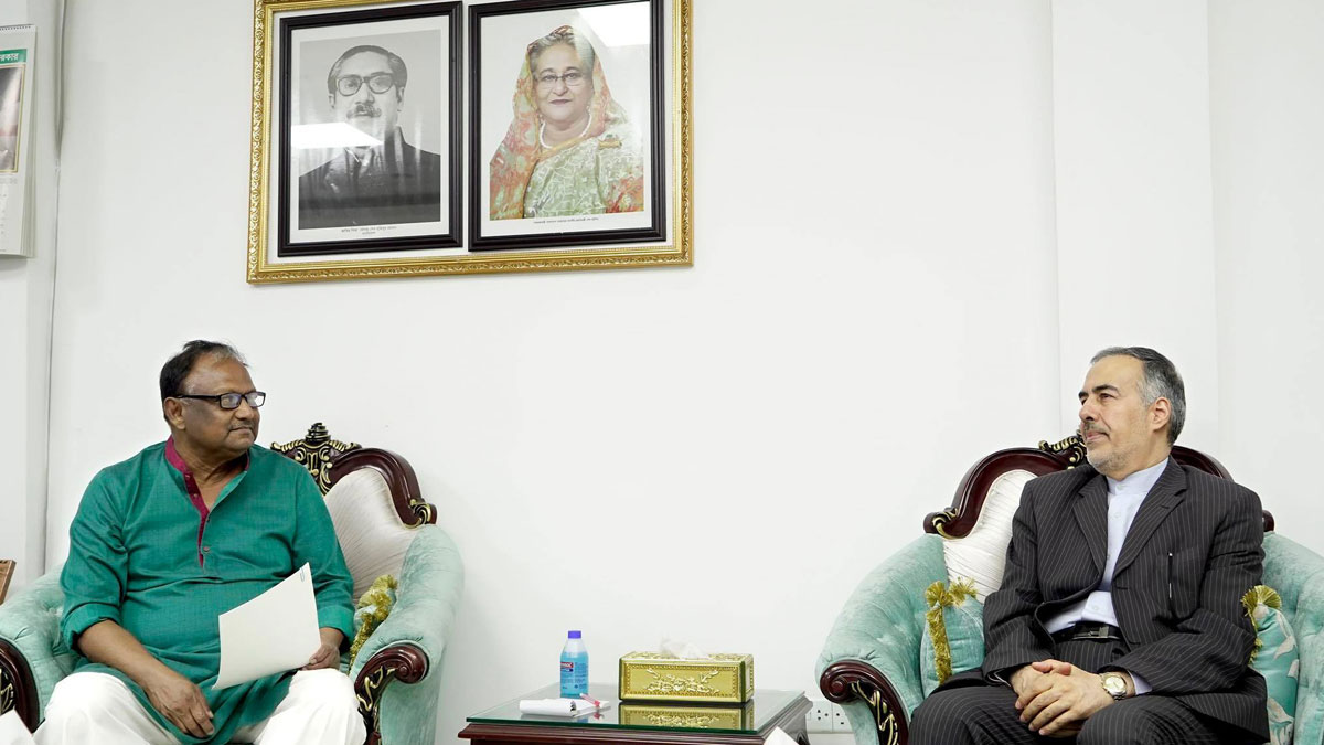 বাংলাদেশ ও ইরানকে বাণিজ্য প্রসারে একত্রে কাজ করার আহ্বান