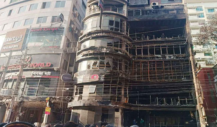 বেইলি রোডে আগুন লাগা ভবনের ম্যানেজার আটক