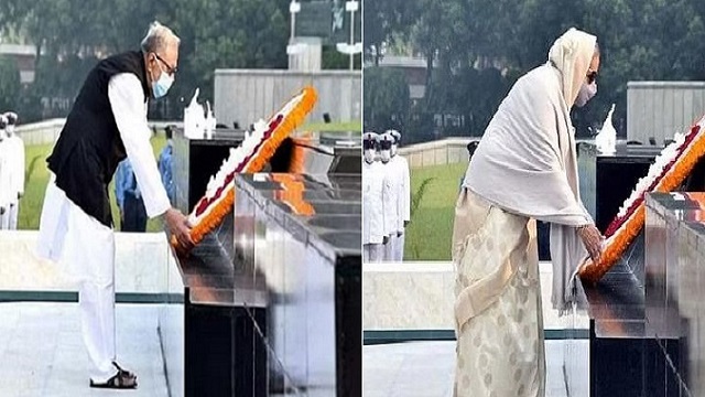 সশস্ত্র বাহিনীর শহীদদের প্রতি রাষ্ট্রপতি-প্রধানমন্ত্রীর শ্রদ্ধা