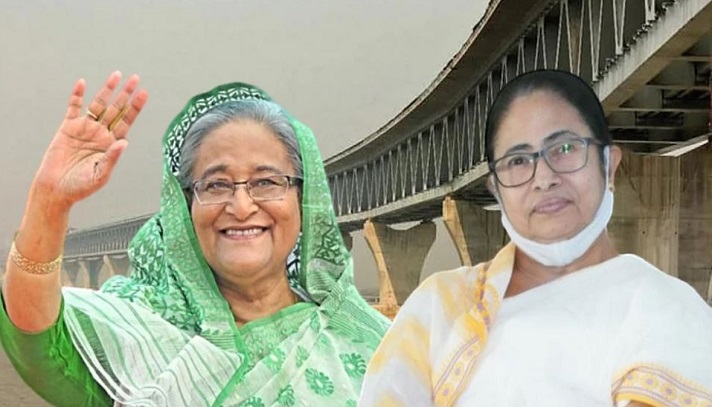 পদ্মা সেতু দেখতে মমতাকে আমন্ত্রণ শেখ হাসিনার