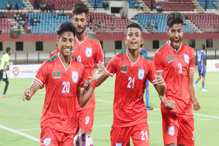 মালদ্বীপকে হারিয়ে টানা তৃতীয় জয় বাংলাদেশের