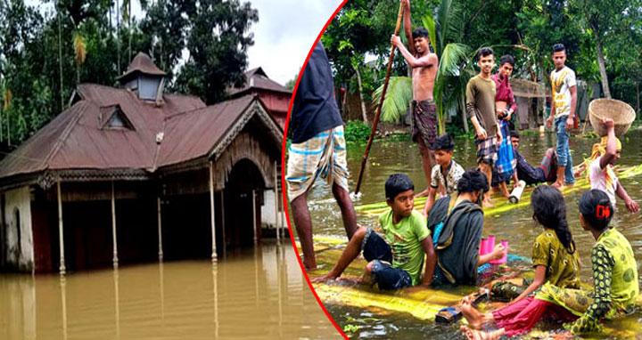 দেশে বন্যায় মৃত্যু বেড়ে ৮২