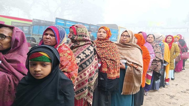 রংপুর সিটি নির্বাচনে ভোটগ্রহণ চলছে