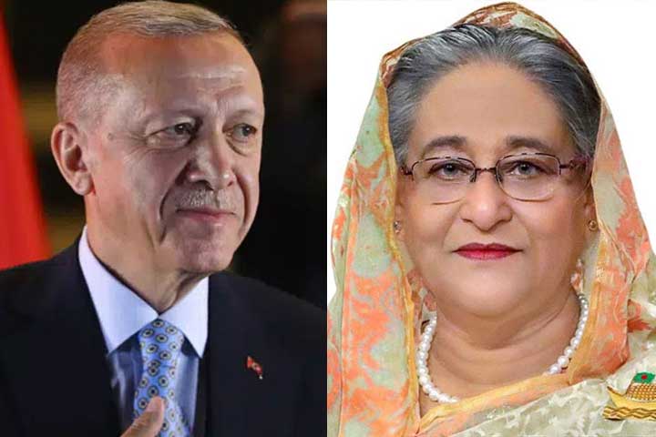 এরদোয়ানকে প্রধানমন্ত্রী শেখ হাসিনার অভিনন্দন