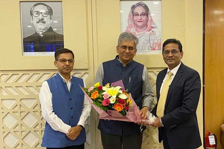 ঢাকায় ভারতের পররাষ্ট্র স‌চিব সৌরভ কুমার