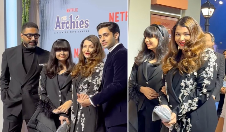 বিচ্ছেদের গুঞ্জন উড়িয়ে স্বামীর সঙ্গে দেখা দিলেন ঐশ্বরিয়া