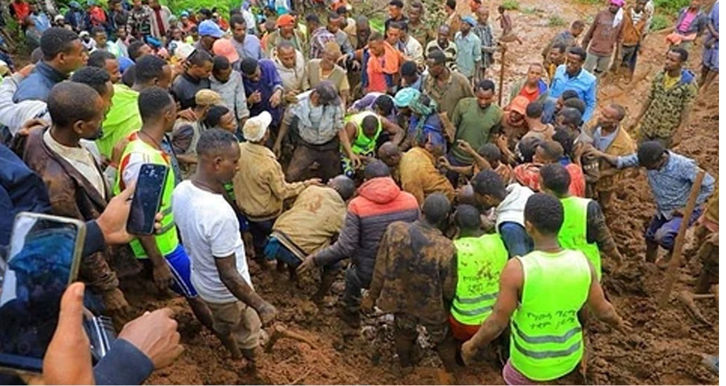 ইথিওপিয়ায় ভূমিধসে ২২৯ জনের মৃত্যু