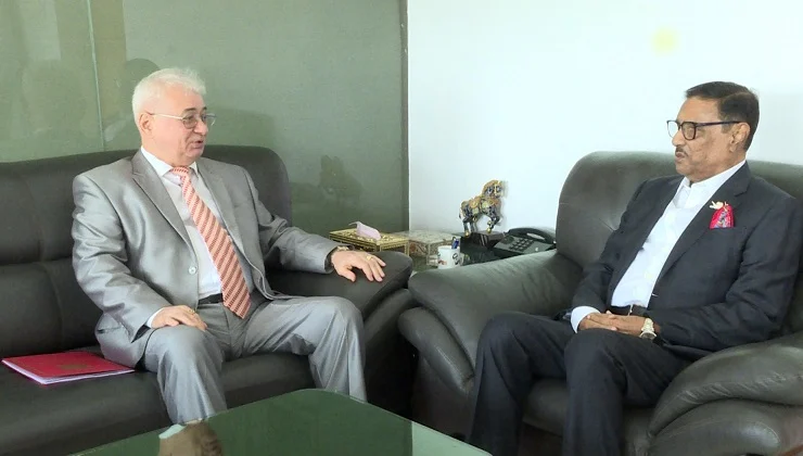 ওবায়দুল কাদেরের সঙ্গে রাশিয়ান রাষ্ট্রদূতের সাক্ষাৎ