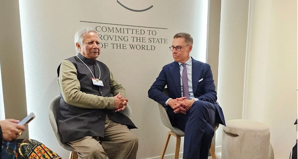 প্রধান উপদেষ্টার সঙ্গে ফিনল্যান্ডের প্রেসিডেন্টের বৈঠক