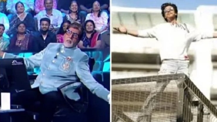 হঠাৎ যে কারণে শাহরুখের পোজ নকল করলেন অমিতাভ