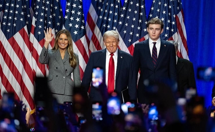 ডোনাল্ড ট্রাম্প আমেরিকার ৪৭তম প্রেসিডেন্ট