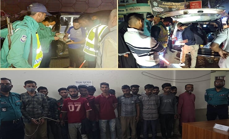 রাজধানীজুড়ে পুলিশি কার্যক্রম জোরদার, ২৪ ঘণ্টায় পেশাদার ছিনতাইকারীসহ গ্রেপ্তার ২৪৮