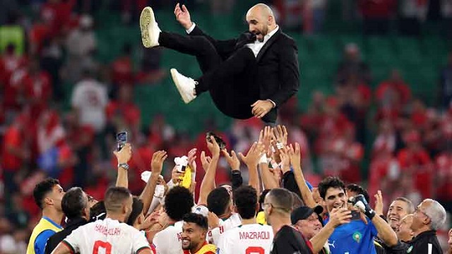 গ্রুপ চ্যাম্পিয়ন হয়ে শেষ ষোলোতে মরক্কো