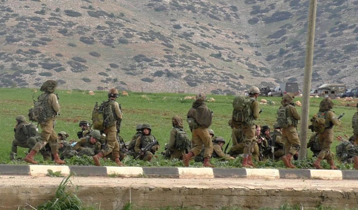 জর্ডান উপত্যকায় মহড়া চালাবে ইসরায়েলি সেনাবাহিনী