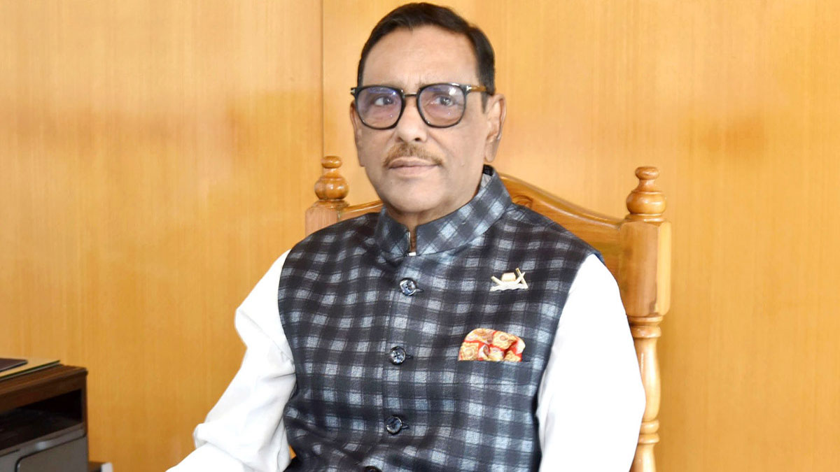 বিএনপি বিদেশি প্রভুদের সঙ্গে দেশবিরোধী ষড়যন্ত্রে লিপ্ত : ওবায়দুল কাদের