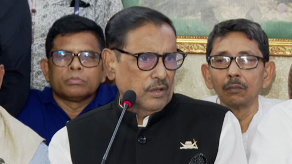 সরকার ধৈর্য্য ও সংযমের সাথে পরিস্থিতি মোকাবিলা করছে: কাদের