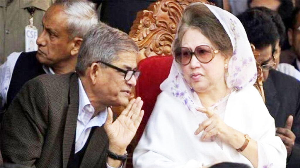 খালেদা জিয়ার সাথে মির্জা ফখরুলের ঘণ্টাব্যাপী বৈঠক