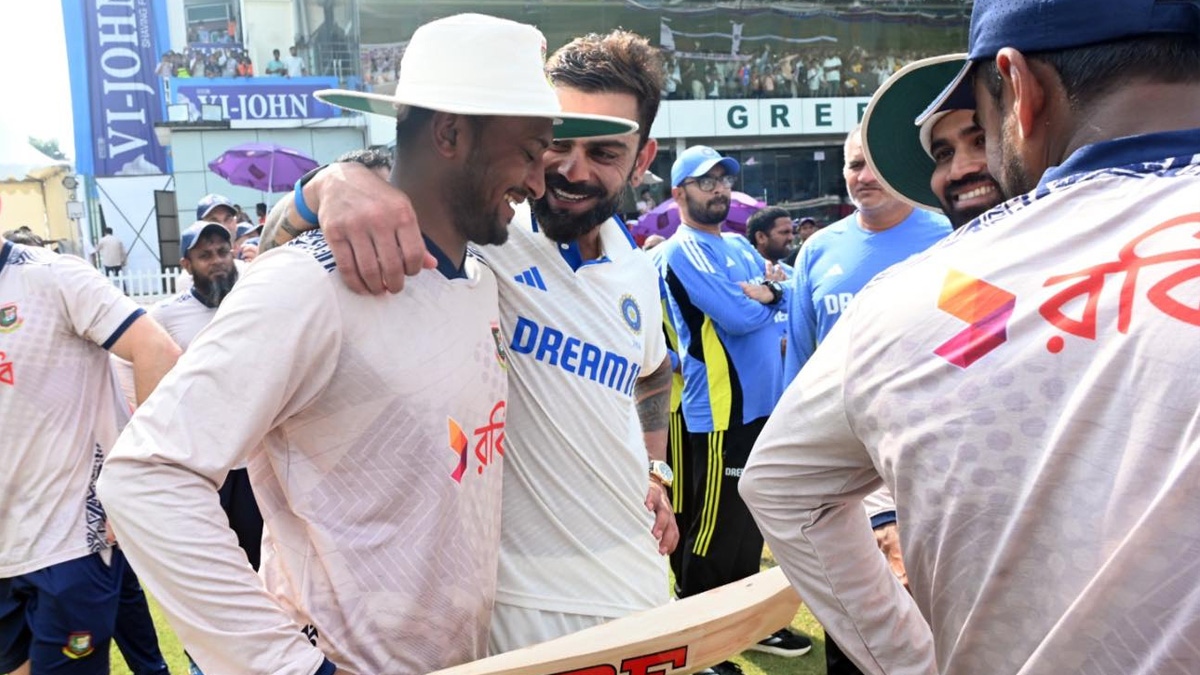 সাকিবকে কোহলি-পান্তের ব্যাট উপহার