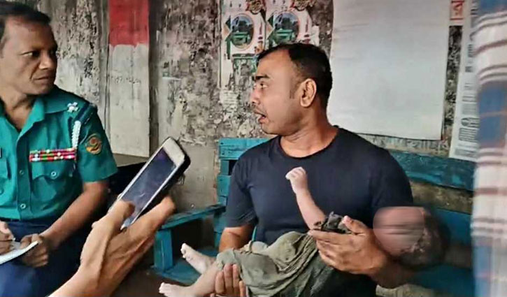 ১৪ ঘণ্টা পর ভেসে উঠল সেই শিশুর লাশ