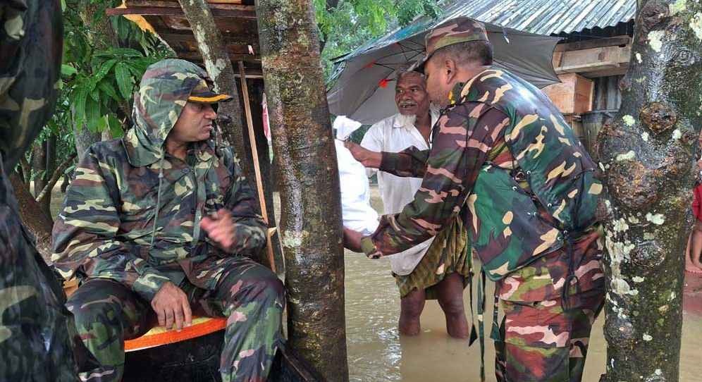 ফেনীতে বন্যা মোকাবেলায় প্রস্তুত সেনাবাহিনী