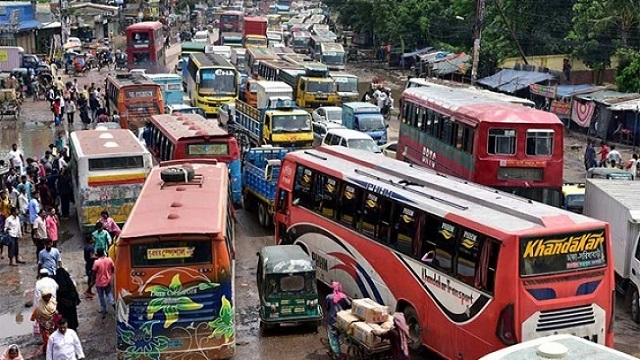 ফরিদপুরে বিএনপির সমাবেশ শেষ, বাস চলাচল শুরু