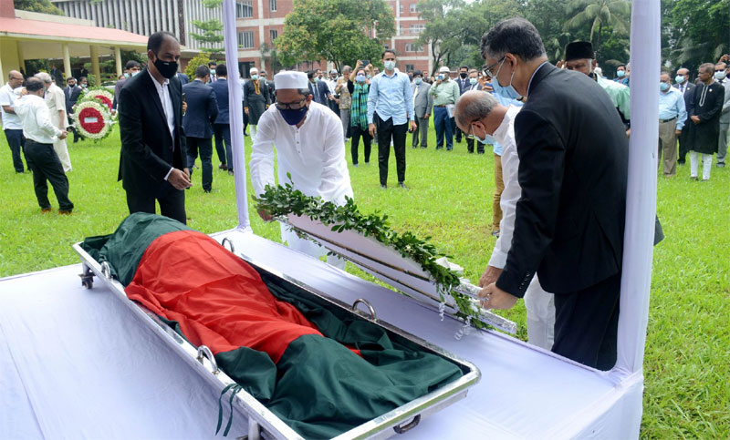 সাবেক রাষ্ট্রদূত মহিউদ্দিনের মরদেহে পররাষ্ট্র মন্ত্রণালয়ের শ্রদ্ধা