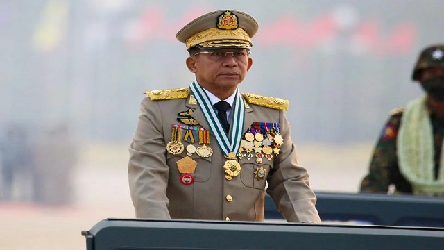 দমন-পীড়ন অব্যাহত রাখার অঙ্গীকার মিয়ানমারের জান্তা প্রধানের