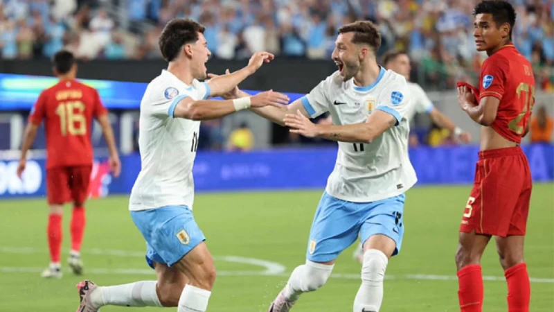 বলিভিয়াকে হারিয়ে কোয়ার্টার ফাইনালে উরুগুয়ে