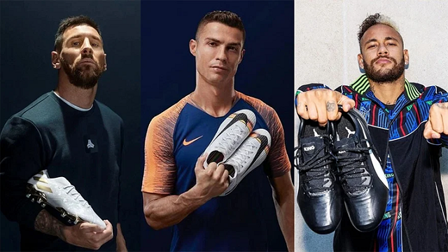 জুতার আয়ে মেসি-রোনালদোকে ছাড়িয়ে নেইমার