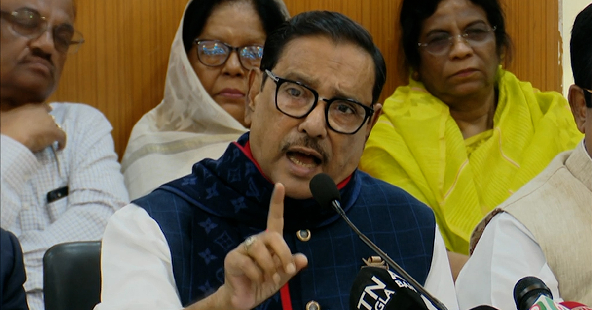 বিএনপির রাজনীতি বেপরোয়া গাড়ির চালকের মতো: কাদের