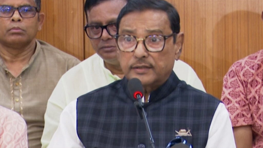 নির্বাচিত সরকারকে হটানোর চক্রান্ত চলছে: ওবায়দুল কাদের