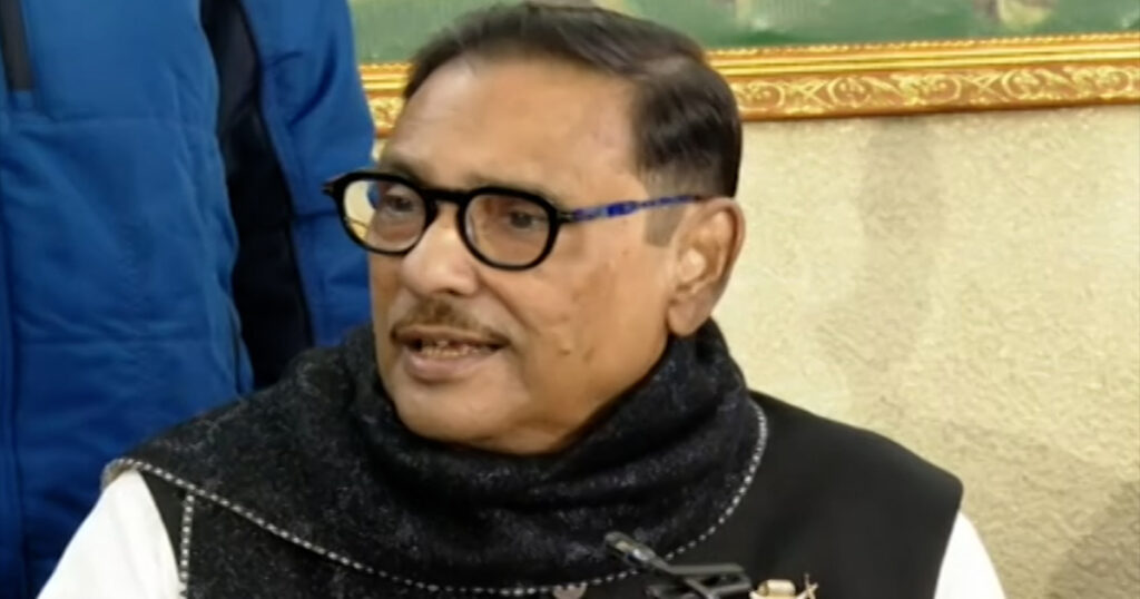 কথার বোমা মেরে সরকার উৎখাত করা যাবে না: কাদের