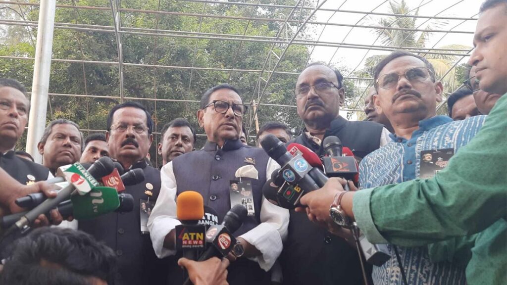 অপকর্ম করতে আবারও অবরোধ দিয়েছে বিএনপি: ওবায়দুল কাদের