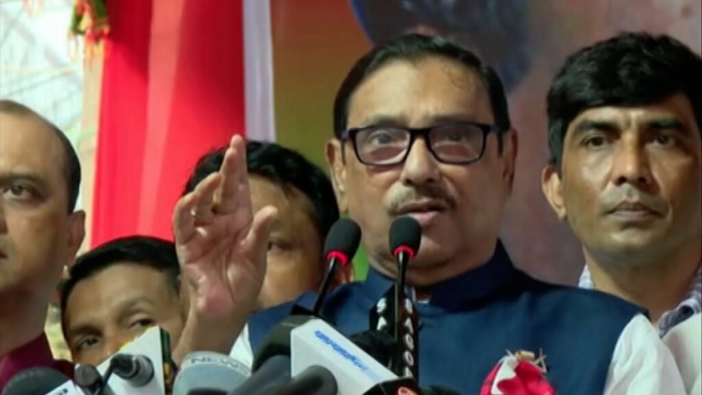 আমেরিকা নিষেধাজ্ঞা দেয়, আর ভয় দেখায় ফখরুল: ওবায়দুল কাদের