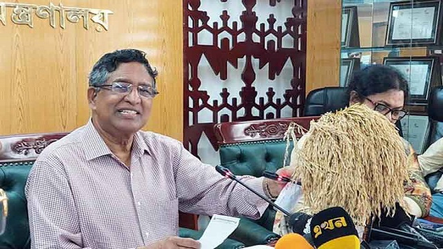 সারাদেশে ৩৩, হাওরে ৯০ শতাংশ ধান কাটা শেষ : কৃষিমন্ত্রী