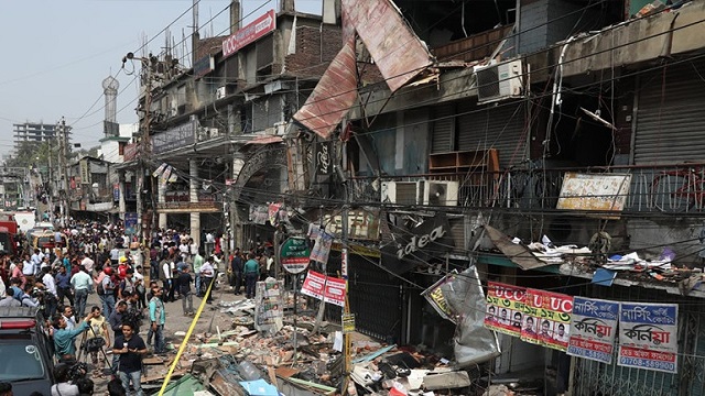 বিস্ফোরণে ক্ষতিগ্রস্ত ভবনটি ব্যবহারের অনুপযোগী ঘোষণা
