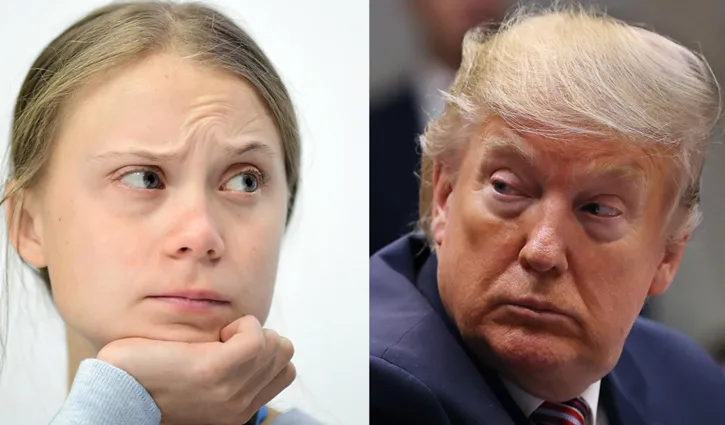 থুনবার্গকে ‘ঝামেলাবাজ’ আখ্যা দিয়ে মানসিক ডাক্তার দেখানোর পরামর্শ ট্রাম্পের