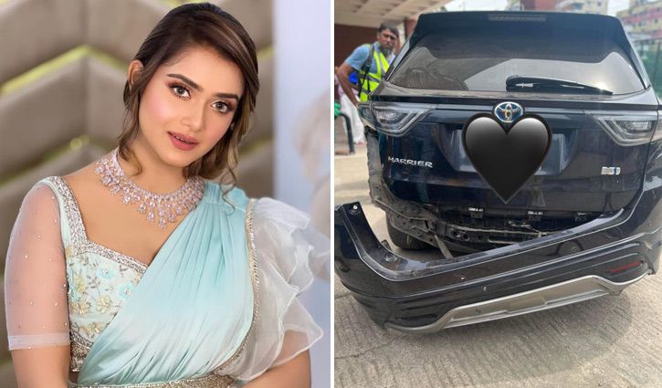 সড়ক দুর্ঘটনার কবলে তিশা