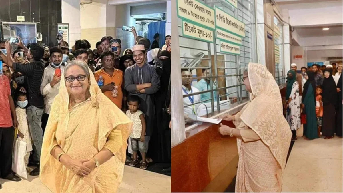 ১০ টাকায় টিকিট কেটে চোখ পরীক্ষা করালেন প্রধানমন্ত্রী