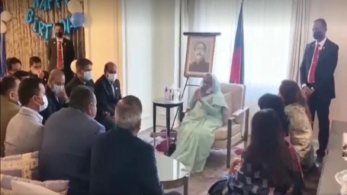 যুক্তরাষ্ট্র আ.লীগের নেতাকর্মীদের সাথে প্রধানমন্ত্রীর সৌজন্য সাক্ষাৎ